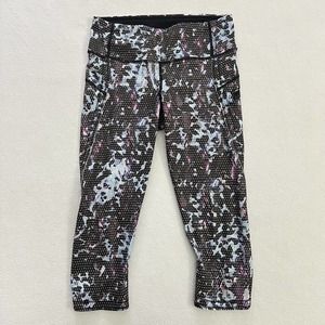 Lululemon Run Top Speed Crop Full-On Luxtreme Floral Sport Tranquil Blue Multi 4